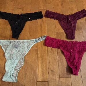 Victoria's Secret Lace Thongs
